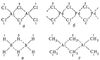 ���. 1. ���������� ������� (Cl, H, CH<sub>3</sub>) � �������� � ���������� �����������: Al<sub>2</sub>Cl<sub>6</sub> (�), (PdCl<sub>2</sub>)<sub>x</sub> (�), �<sub>2</sub>�<sub>6</sub> (�) � Al<sub>2</sub>(CH<sub>3</sub>)<sub>6</sub> (�). ����������� (�����.).