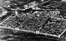 Средневековый город Эг-Морт во Франции. Аэрофотосъёмка. Градостроительство.