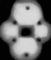 ���. 2a. ����������� ����������� ������������� ������ �������� 950 <span style='font-family:Arial'>&Aring;</span> ��� ���������� � 10<sup>6</sup> ��� � ����������� ��������� (�). �� ����������� ����� ������ ������ ��������� ��������������� ����������. ������ ��������.