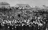 Массовый митинг в Дундаге. Март 1905. Латвийская Советская Социалистическая Республика.