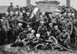 Группа бойцов 9-го латышского стрелкового полка у Поворина. Ноябрь 1918. Латышские стрелки.