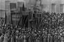 Демонстрация на Невском проспекте. Март 1917. Петроград. Февральская буржуазно-демократическая революция 1917.