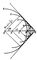 Рис. 2. Движение заряженной частицы в среде со скоростью <span style='font-family:Symbol'>n</span> > u. Угол <span style='font-family:Symbol'>q</span> указывает направление возникающего излучения. Черенкова-Вавилова излучение.