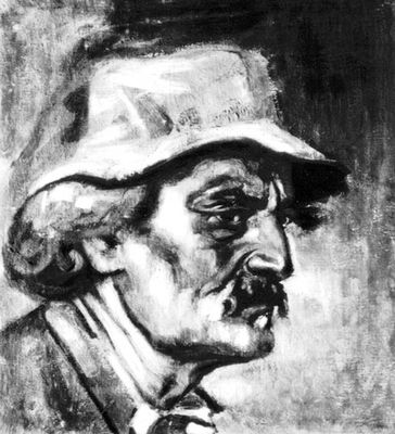 С. М. Агаджанян. Автопортрет. 1926. Картинная галерея Армении. Ереван. Агаджанян Степан Меликсетович.