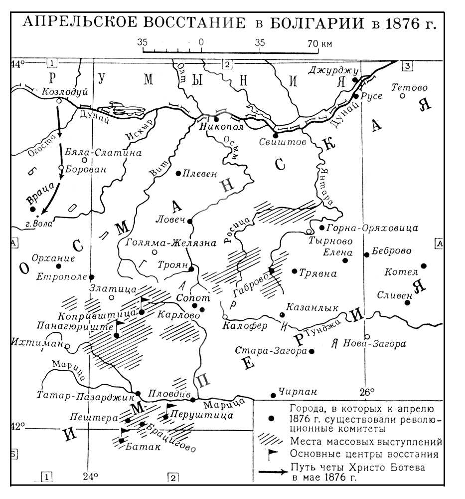 Апрельское восстание в Болгарии в 1876. Апрельское восстание 1876.