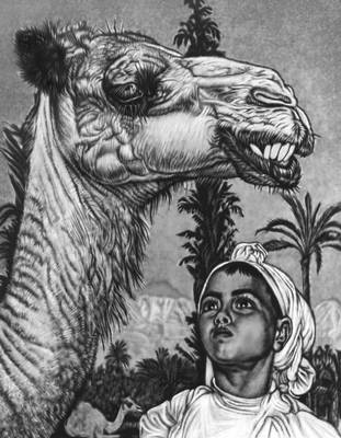 Э. Вийральт. «Девочка-берберка с верблюдом». Мягкий лак. 1940. Вийральт Эдуард.