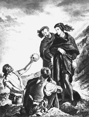 «Гамлет, Горацио и могильщики». Рис. Э. Делакруа. 1839. Гамлет.