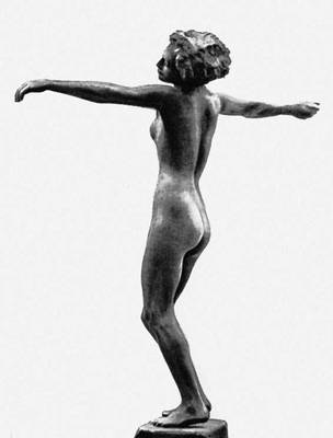 Г. Кольбе. «Танцовщица». Бронза. 1911—1912. Национальная галерея. Берлин. Германия.
