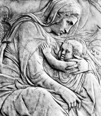 Донателло. «Мадонна с ангелами». Мрамор. Около 1425—28. Бостонский музей изящных искусств. Донателло.