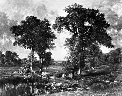 Ж. Дюпре. «Пейзаж с коровами». 1850. Эрмитаж. Ленинград. Дюпре Жюль.