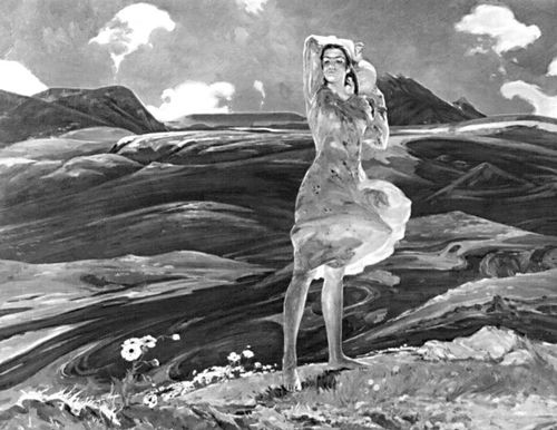 Советская живопись 1940—60-х гг. О. М. Зардарян. «Весна». 1956. Третьяковская галерея. Москва. Зардарян Оганес Мкртичевич.