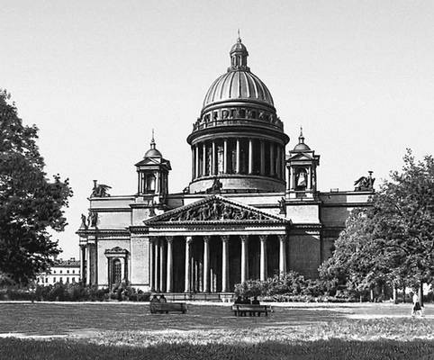 Исаакиевский собор в Ленинграде. 1818 — 1858. Архитектор А. А. Монферран (при участии В. П. Стасова, А. А. Михайлова 2-го и др.). Исаакиевский собор.