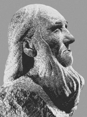 Я. Коорт. «Эстонский старик». Гранит. 1923 (гипс. 1917—18). Художественный музей Эстонской ССР. Таллин. Коорт Яан.