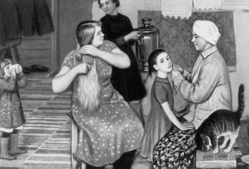 Ю. П. Кугач. «В субботу». 1964. Дирекция художественных фондов и проектирования памятников Министерства культуры РСФСР. Москва. Кугач Юрий Петрович.