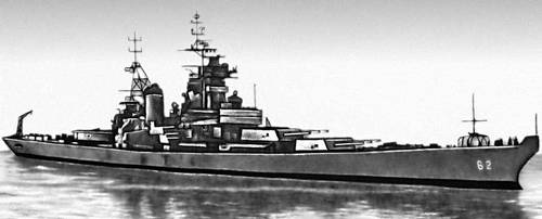 Линейный корабль «Айова» (США). 1943. Линейный корабль.