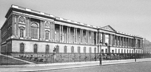 К. Перро. Лувр в Париже. Франция. 1667—74. Восточный фасад. Лувр.