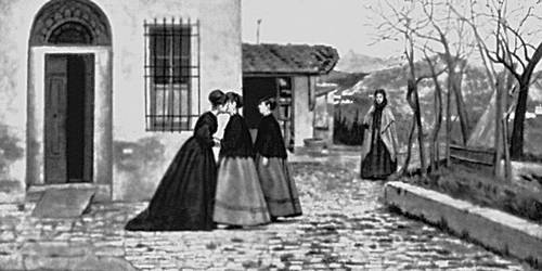 С. Лега. «Визит». 1868. Национальная галерея современного искусства. Рим. Маккьяйоли.