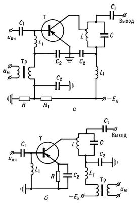 . 1.   :   ;   ; u<sub></sub>    : Tp   ; C<sub>1</sub>, <sub>2</sub>, L<sub>1</sub>            ; R  R<sub>1</sub>         ; <sub></sub>  ,    .         L          ,       u<sub>M</sub>.