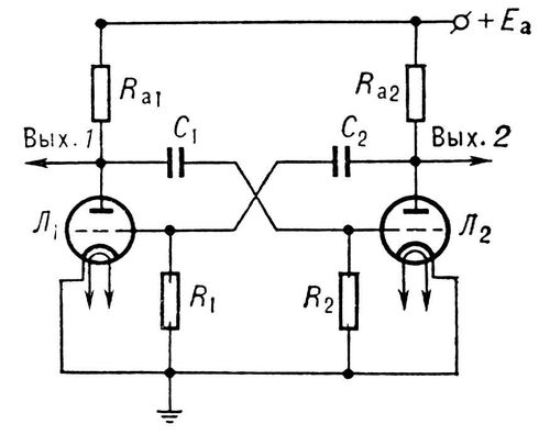 . 1.     : <sub>1</sub>, <sub>2</sub>   (); Ra<sub>1</sub>, Ra<sub>2</sub>   ; R<sub>1</sub>, R<sub>2 </sub>     ; C<sub>1</sub>, C<sub>2</sub>      ; E<sub>a</sub>    . .