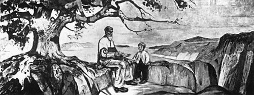 Э. Мунк. «История». Фрагмент росписи актового зала университета в Осло. 1910—16. Норвегия.