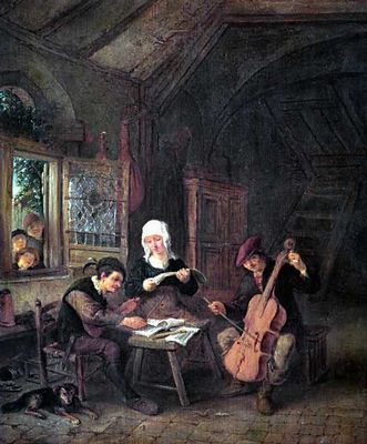 А. ван Остаде. «Деревенские музыканты». 1655. Эрмитаж. Ленинград. Остаде.