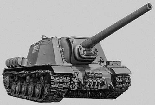 Советская 122-мм самоходная установка. Самоходно-артиллерийская установка.