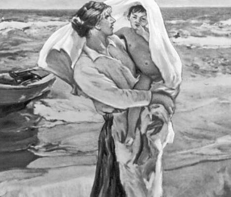 X. Соролья. «После купанья». 1910. Национальный музей современного искусства. Мадрид. Соролья Хоакин.