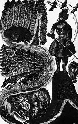 П. Н. Староносов. Иллюстрация к книге И. В. Карнауховой «Сказки и легенды северного края». Ксилография. 1933. Староносов Петр Николаевич.