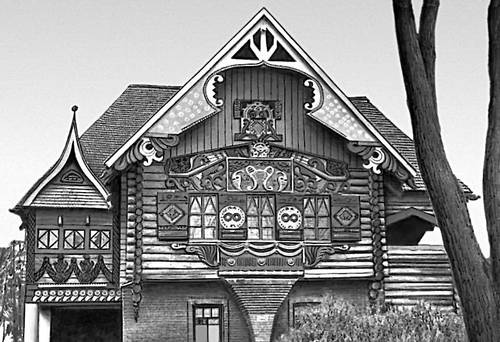 «Теремок» в Талашкине. 1901 — 02. По проекту художника С. В. Малютина. Талашкино.