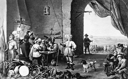Д. Тенирс. «Караульня». 1642. Эрмитаж. Ленинград. Тенирс Давид Младший.