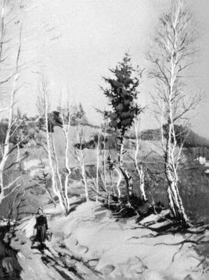 Белорусская ССР. Изобразительное искусство 19—-20 вв. В. К. Цвирко. «Март». 1947. Художественный музей Белорусской ССР, Минск. Цвирко Виталий Константинович.