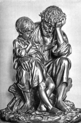 М. А. Чижов. Крестьянин в беде. Бронза. 1872. Русский музей. Ленинград. Чижов Матвей Афанасьевич.